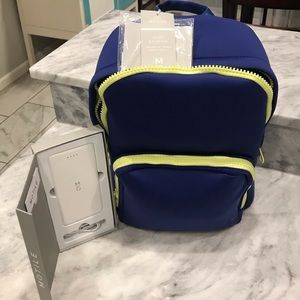 Motile Neoprene Sport Backpack Blue with Charger